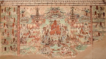 Illustration of Amitāyurdhyāna Sūtra