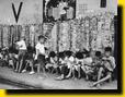 On-street comics stall in the 1960s