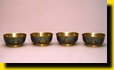 Set of cloisonné enamel bowls