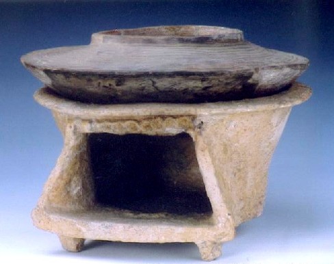 Pottery Cauldron and Stove