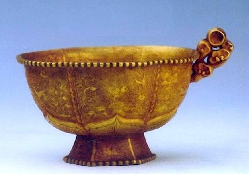 Lotus Gold Cup with Handle