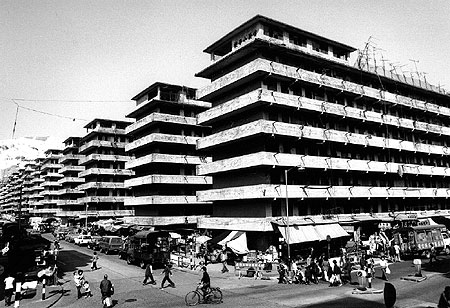 The first Mark I resettlement blocks in Shek Kip Mei.