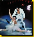 沈殿霞與盧大偉於《星光熠熠競爭輝》表演芭蕾舞