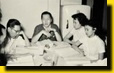 (From left) Lang Chi Pak, Tong Tik-sang, Fung Wong Nui and Ng Kwan Lai discuss the libretto of Lee Sam Neung.