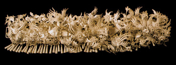 Silver head band decorated with rows of horse of the shidong Miao people