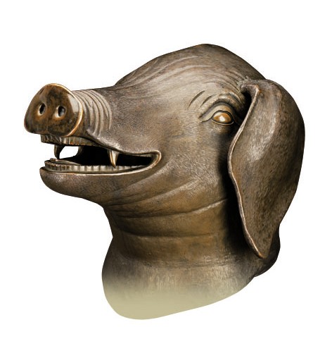 Bronze Pig's Head