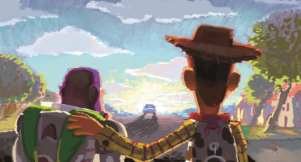 Robert Kondo, layout by Jason Katz and John Sanford/ Beat Board: Goodbye Andy Toy Story 3/ 2010