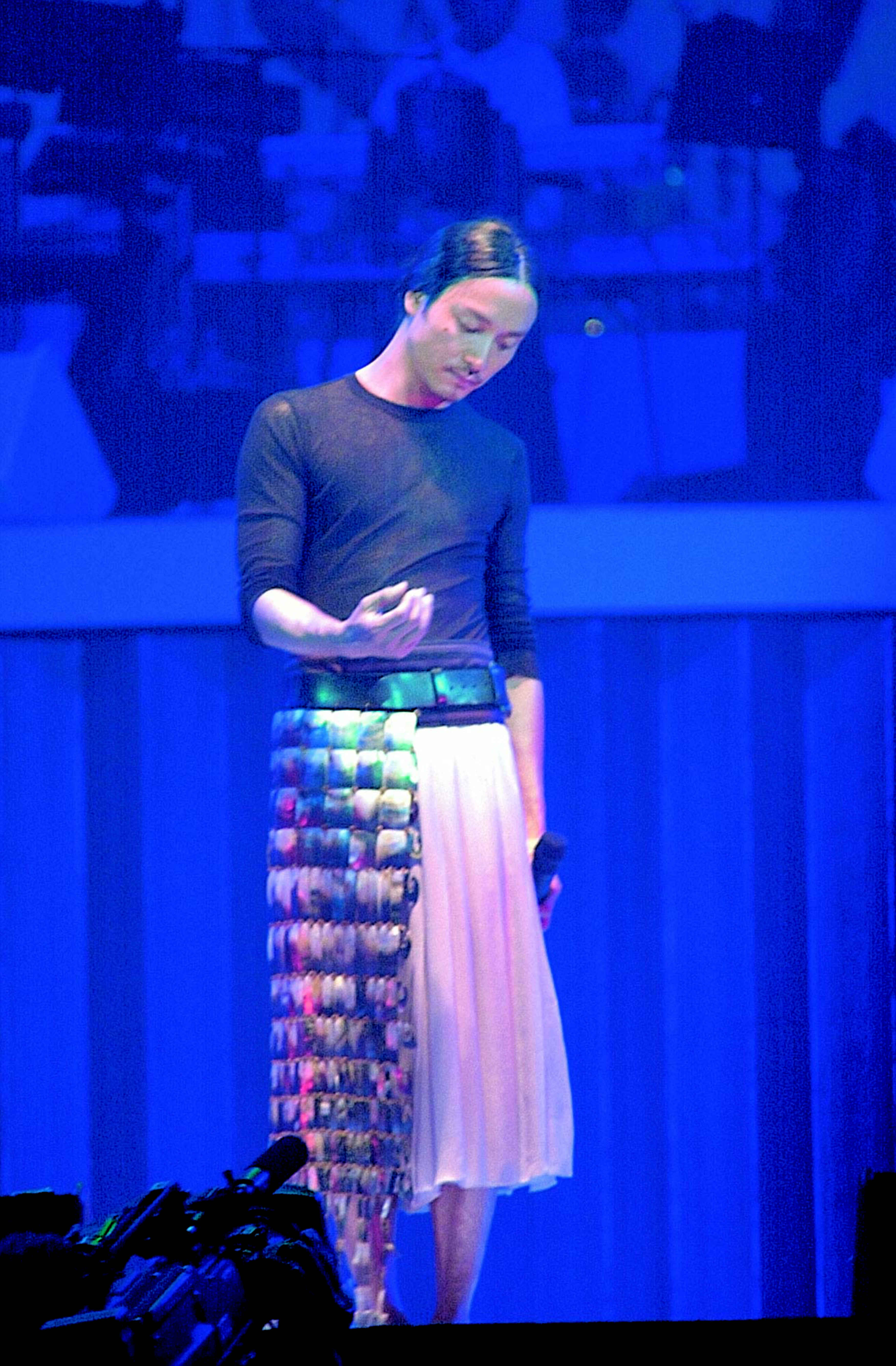 Meticulously crafted seashell culottes worn by Leslie Cheung during his Passion Tour concert, designed for him by a famous French designer.