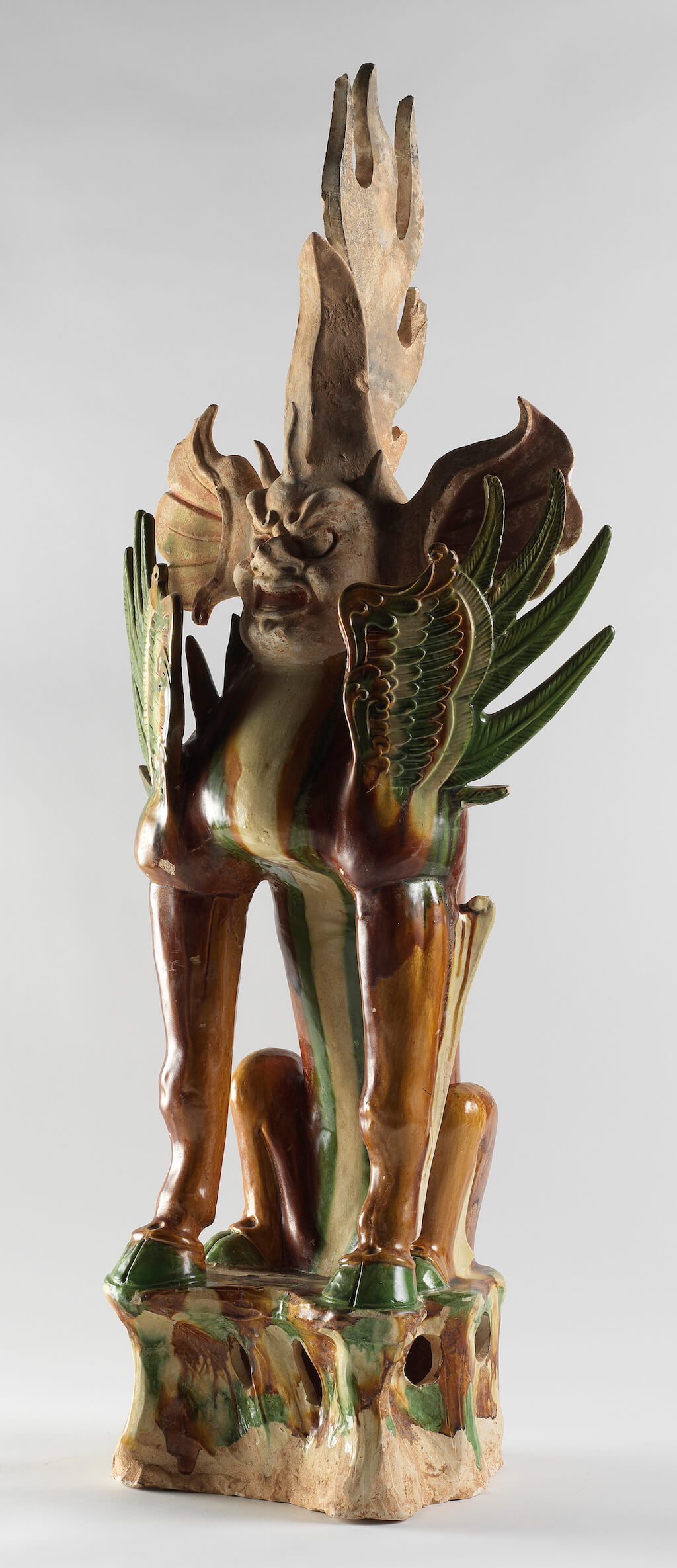 Tomb guardian beast in sancai glaze