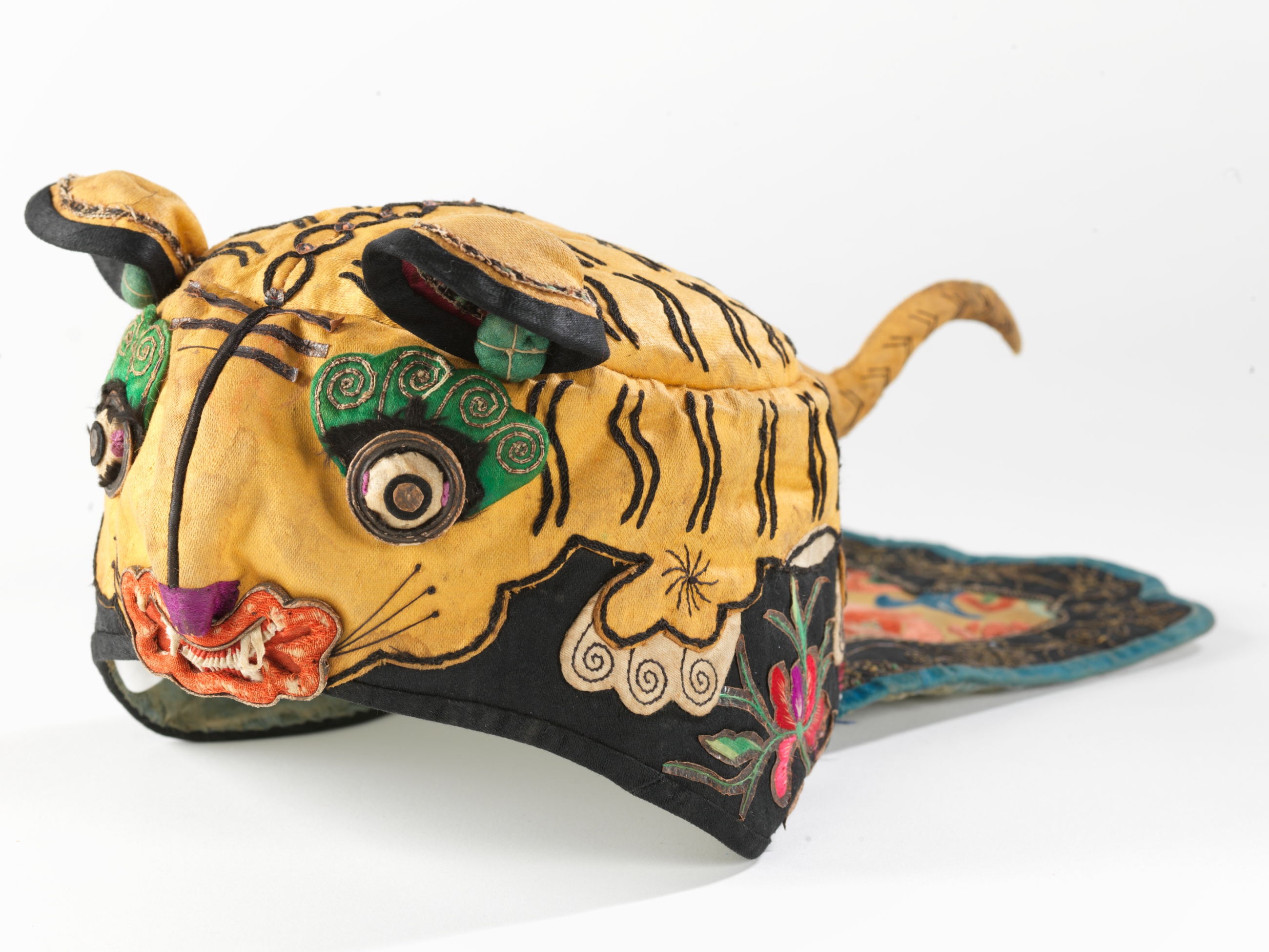 Yellow tiger-head cap