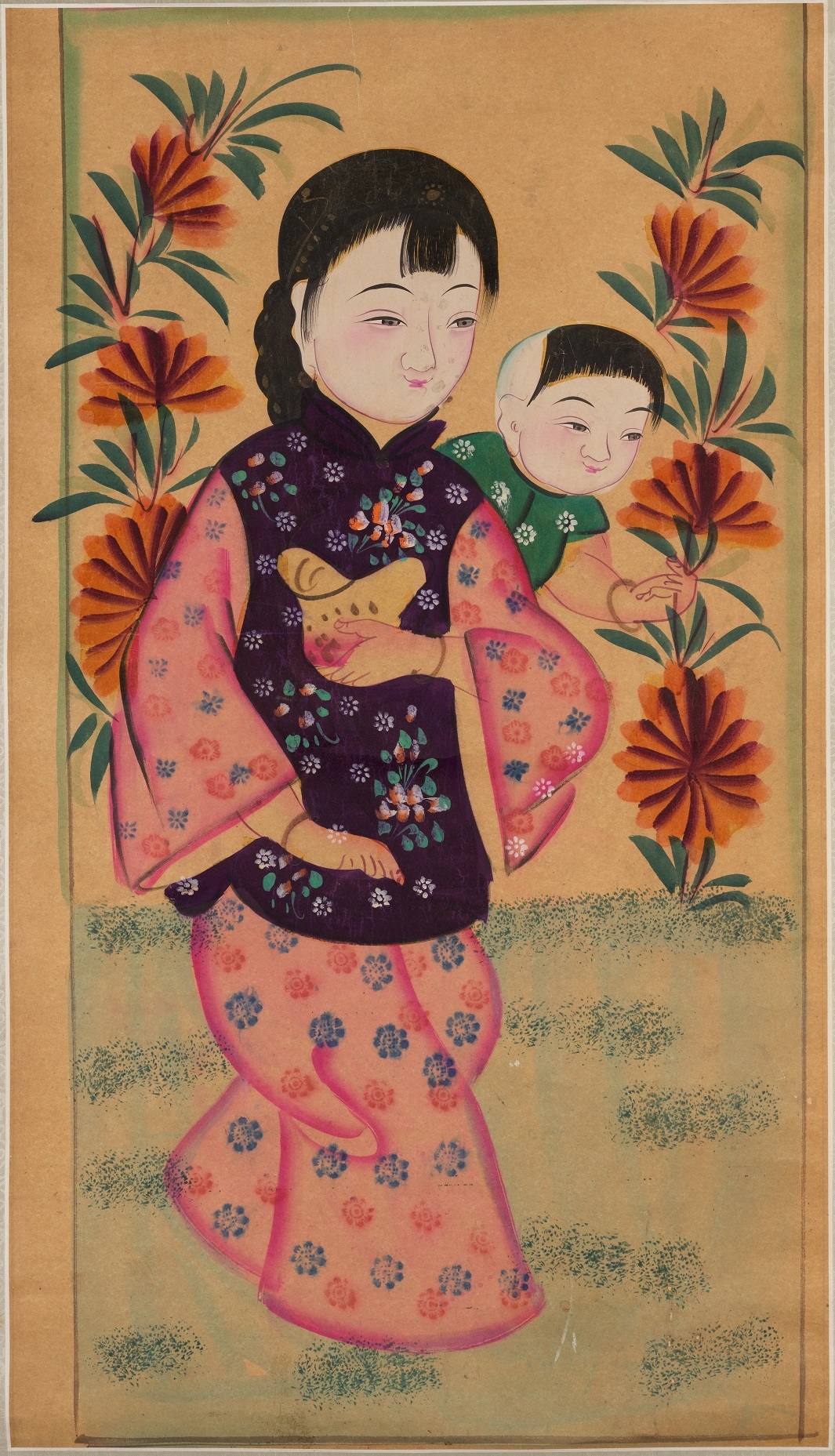 New Year print: Mother and Son